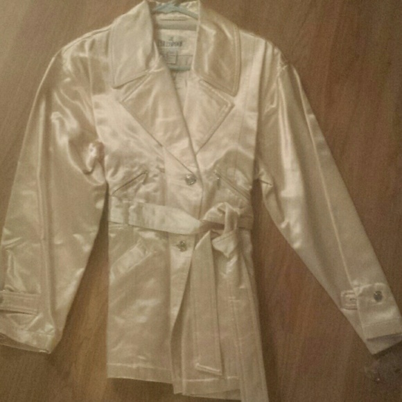 Satin belted jacket