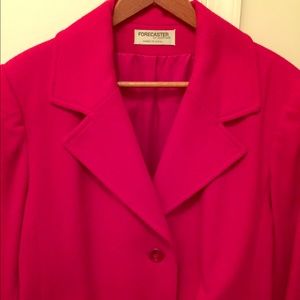 Lipstick Red Full Length wool coat
