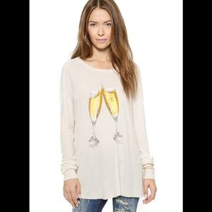 Wildfox champagne long sleeve thermal