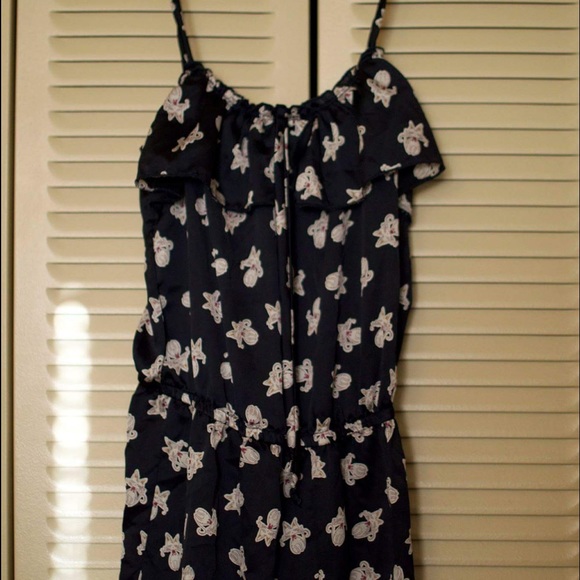 F21 NAVY KITTY ROMPER