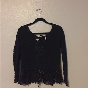 Free People Open Back Sweater