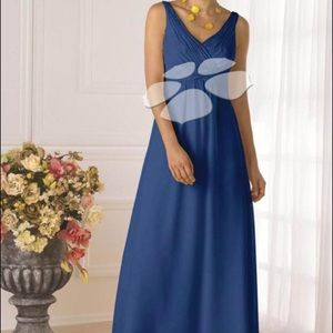Pretty Maids Navy Blue Bridesmaid/formal Dress