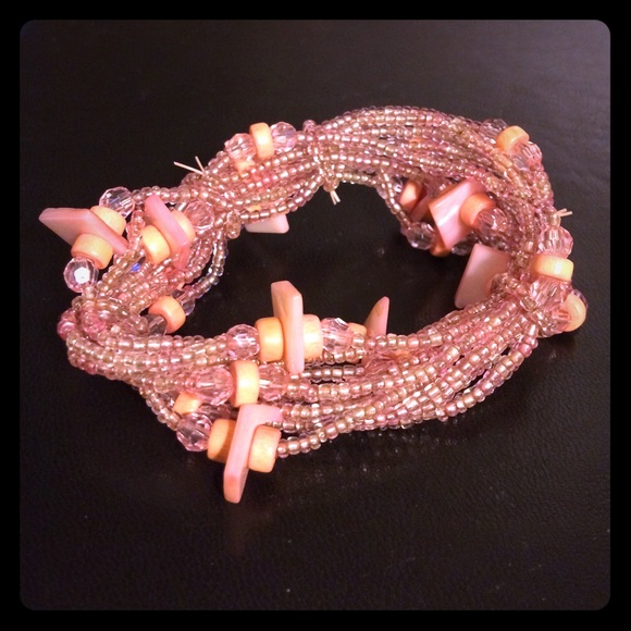 Stretchy multi strand bracelet
