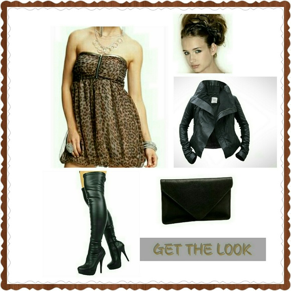 **SOLD***Chantelle Leopard Print Bubble Dress