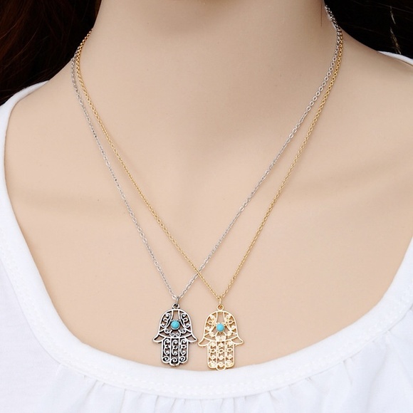 Hump day Sale!!!  Hamsa Necklace - Picture 3 of 4