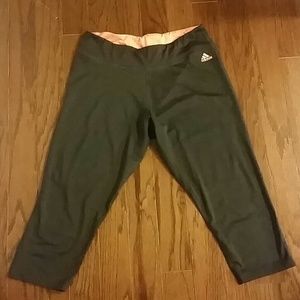 Gray Fitness Capris by Adidas