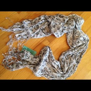Peace sign scarf