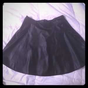 Black Leather Skirt