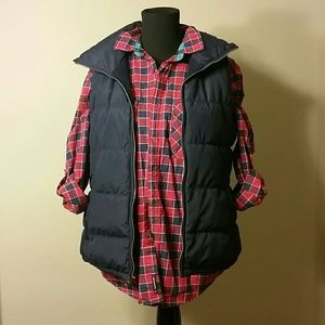 Rustic Plaid Tab-Sleeve Shirt