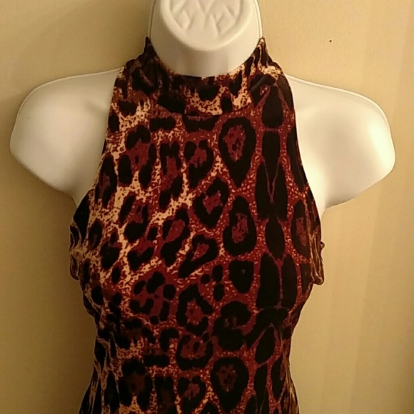 LEOPARD PRINT MINI DRESS - Picture 2 of 4