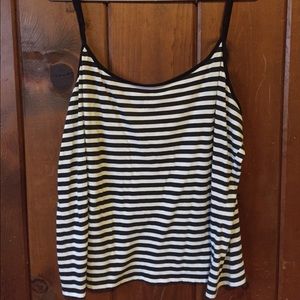 striped flowy shirt