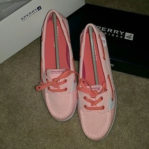 Sperry shoresider coral shoes