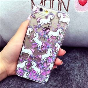 Graphic unicorn liquid case