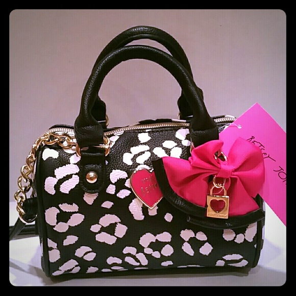 Betsey Johnson Handbags - Betsey Johnson naked cheetah mini barrel crossover