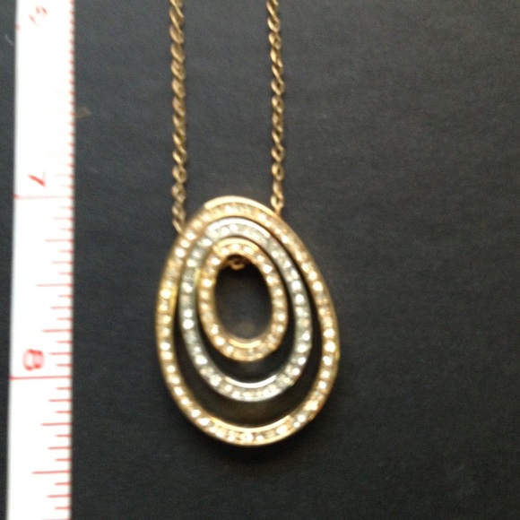 Silver gold necklace