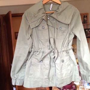 Olive green canvas jacket
