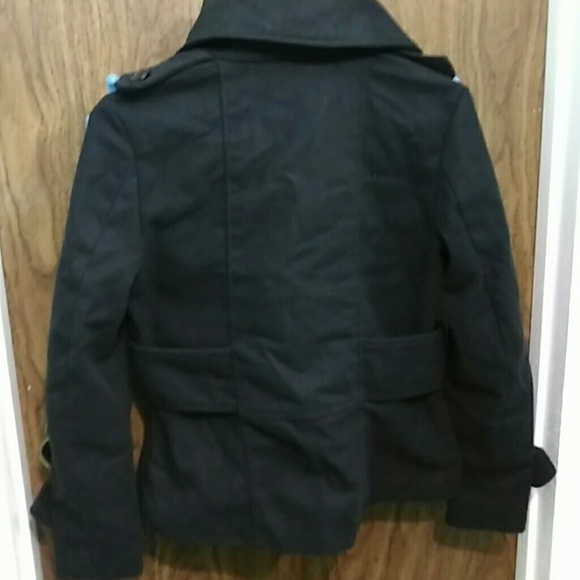 Black Pea Coat - Picture 2 of 2