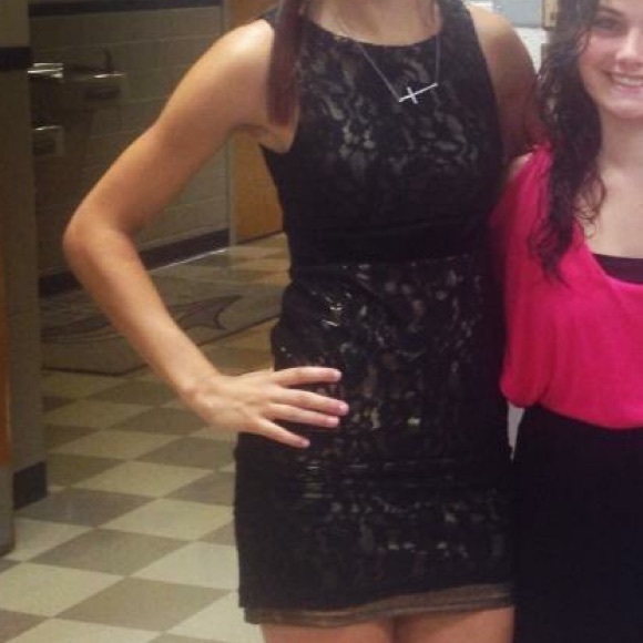 Black and Gold cocktail dress