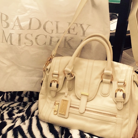 Badgley Mischka Cherise Convertible Satchel-Bone. - Picture 2 of 4