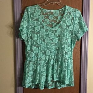 Maurice's peplum top