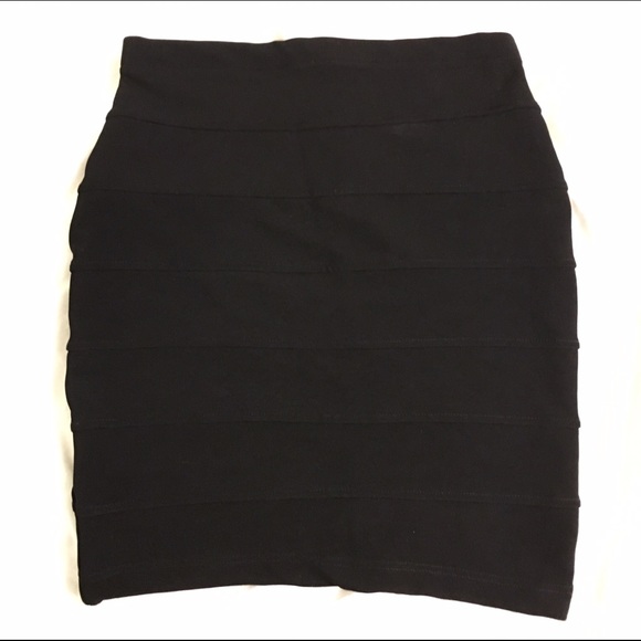 Black bandage skirt