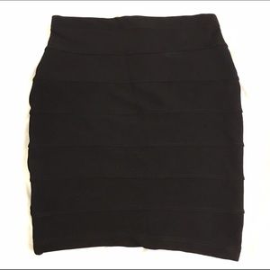 Black bandage skirt
