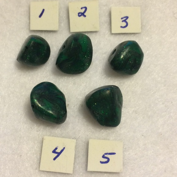 OOAK Handmade Moss Bead