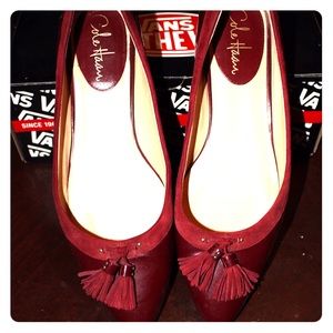 Beautiful burgundy Cole Haan flats for sale