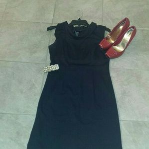 Cowl neck Black dress!