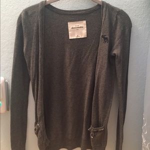 Abercrombie grey cardigan