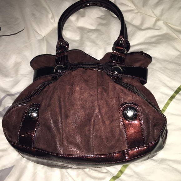 Kathy Van Zeeland Pretty Brown Purse - Picture 2 of 3