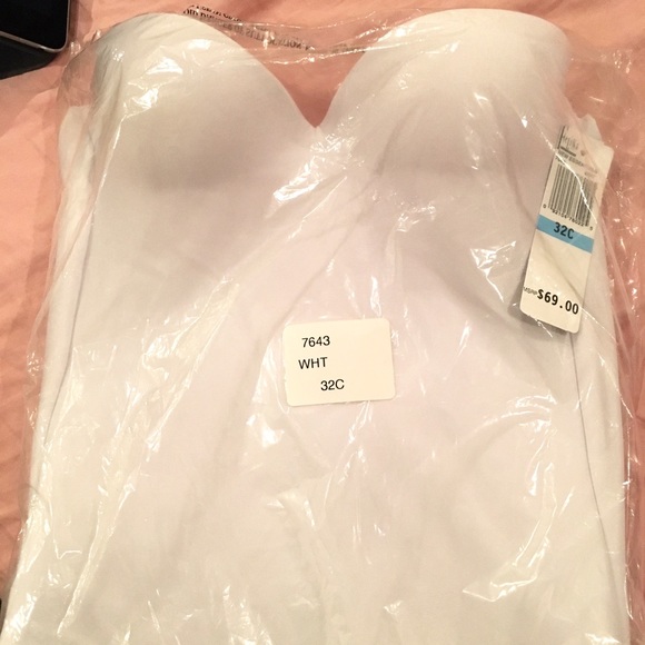 Felina white bustier corset bra 32C - brand new