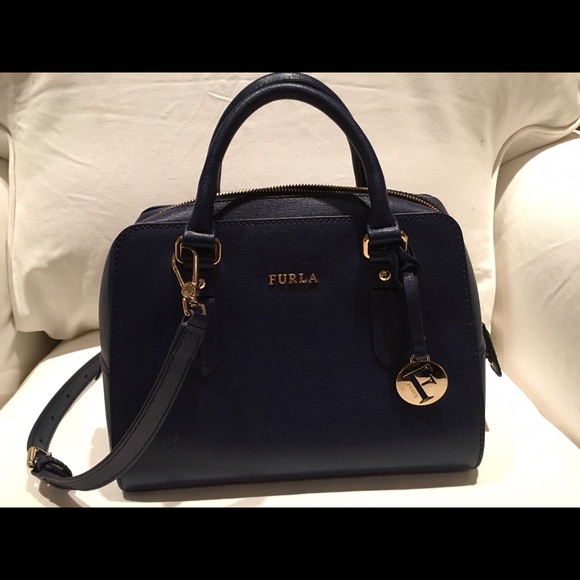 Blue Furla Satchel