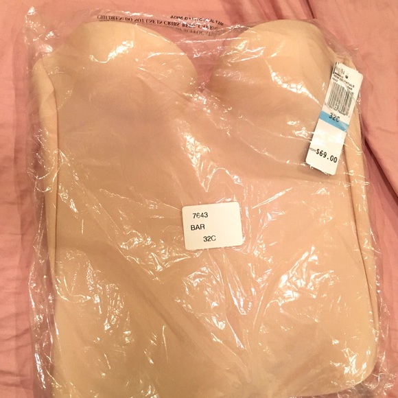 Felina nude / bare bustier corset bra 32C - NWT