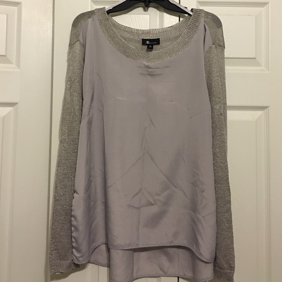 AB Studio Sweaters - New silver and gray sweater