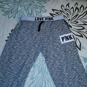 Victorias Secret Pink campus pants marled gray