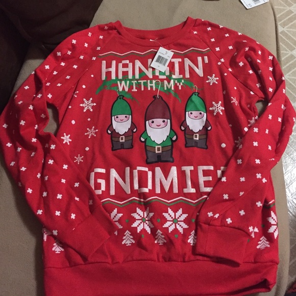 Gnome christmas sweater womens Clearance