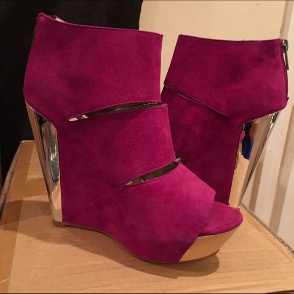 Messeca Berry coraline platform wedges size 6 New