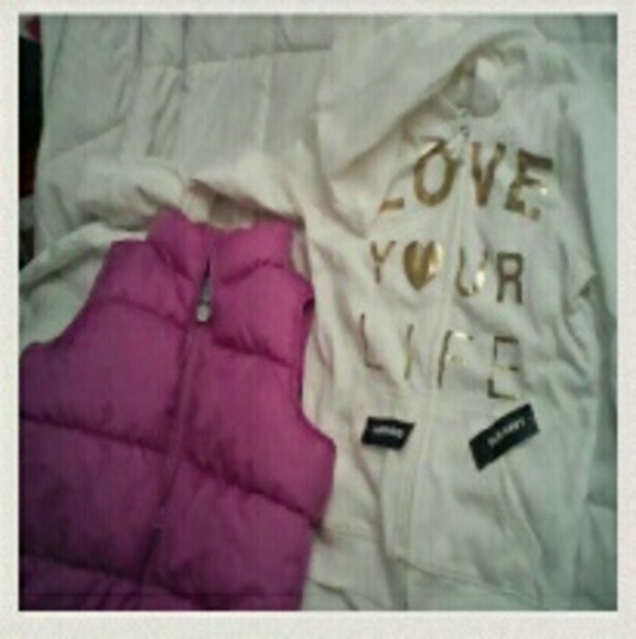 Old Navy youth hoodie and vest