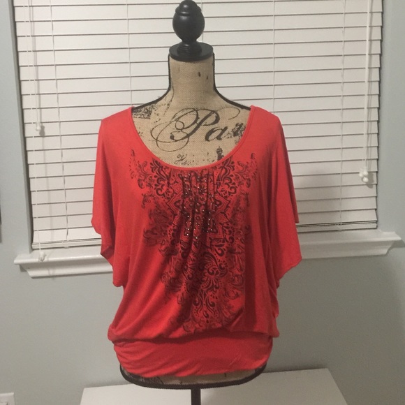 Lane Bryant vibrant soft blouse.