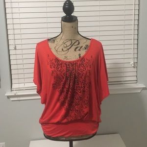 Lane Bryant vibrant soft blouse.