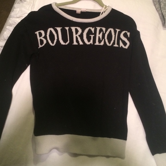 "Burgeois" sweater