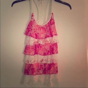Layered lace top