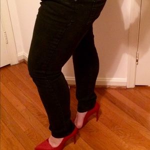 Skinny jeans faded black