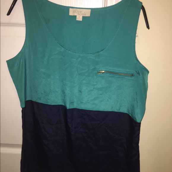 blue and navy tank