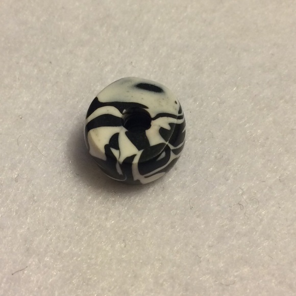 OOAK Handmade Zebra Bangle Bead