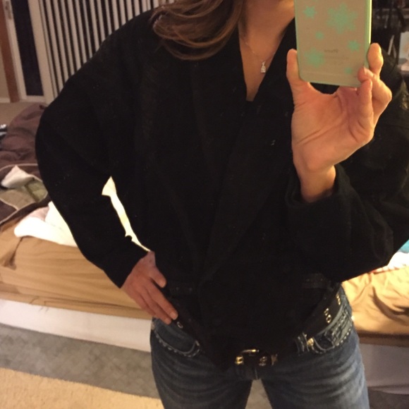 Vintage genuine suede 80s jacket!