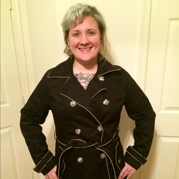 New knew length military style jacket