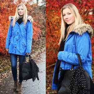 GAP Blue Parka Jacket