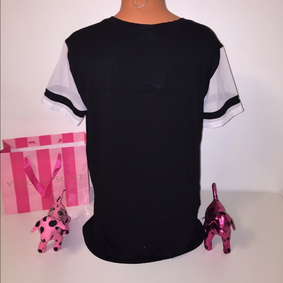🚫SOLD🚫NEW PINK VS MESH SLEEVES SHIRT - Picture 3 of 3